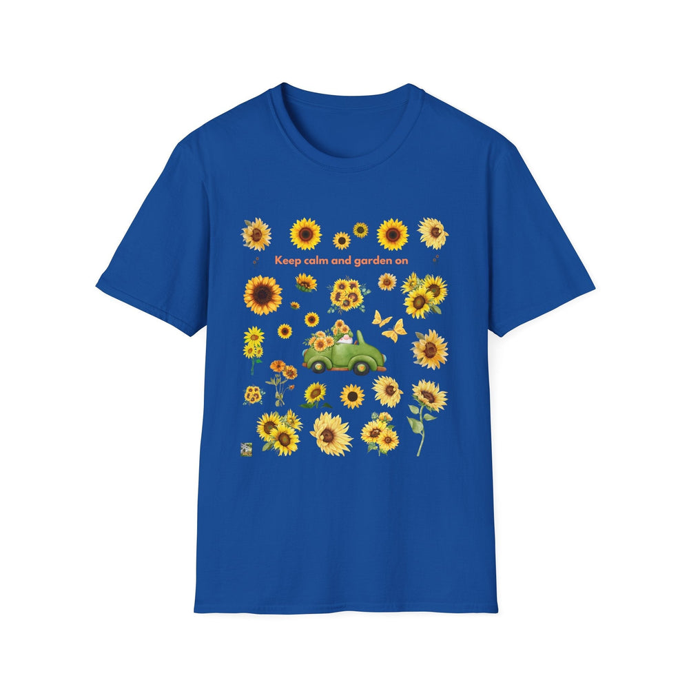 Sunflower Vibes T-Shirt 70s throwback Sunflowers VW bug unisex