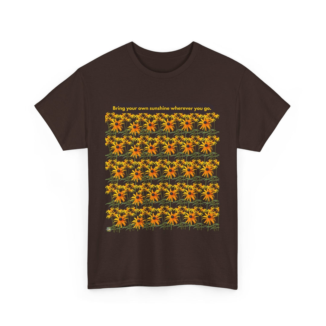 Sunshine T-shirt Cheerful Black Eyed Susan flowers unisex