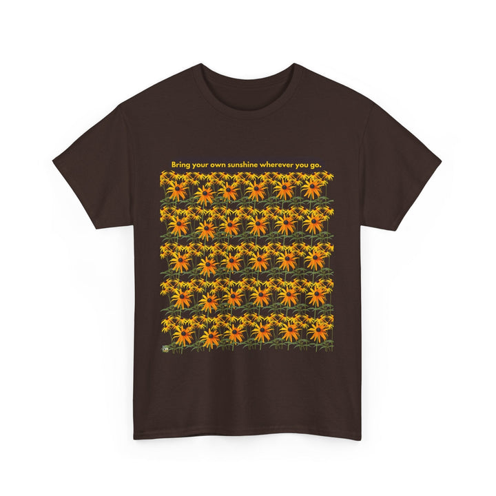 Sunshine T-shirt Cheerful Black Eyed Susan flowers unisex