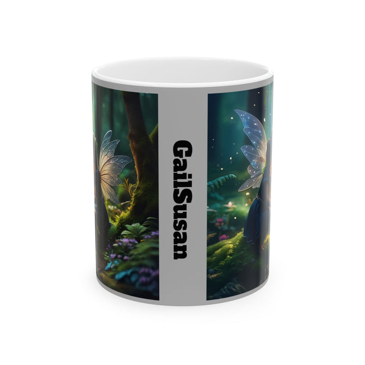 Fairy Gardener 11oz, 15oz Customized Ceramic Mug, Unique Design, great Gift Idea, create Home Brew Joy, Customized
