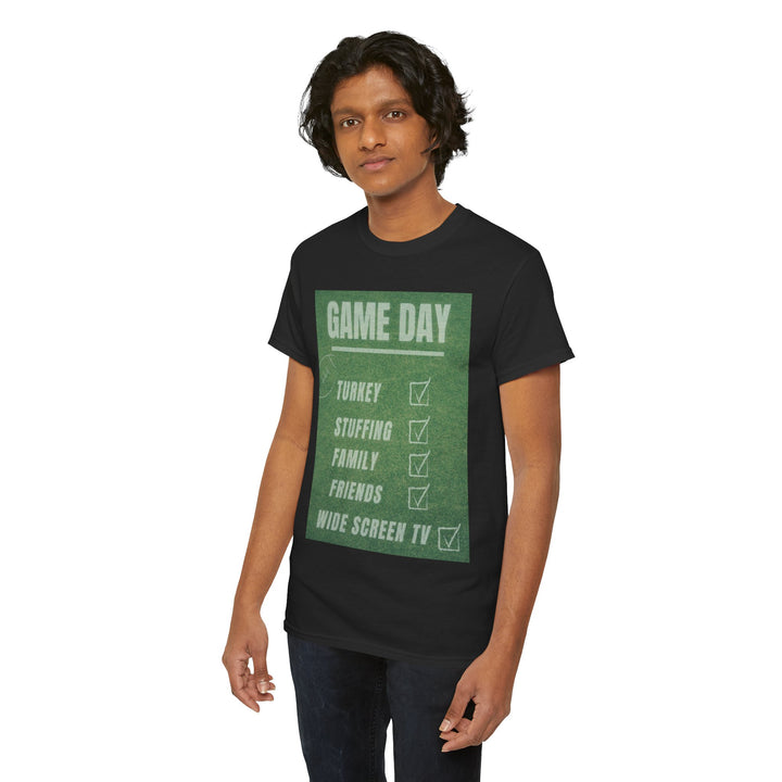 Thanksgiving Game Day T-shirt, Thanksgiving, Colorful, unisex, 4 colors, 8 sizes