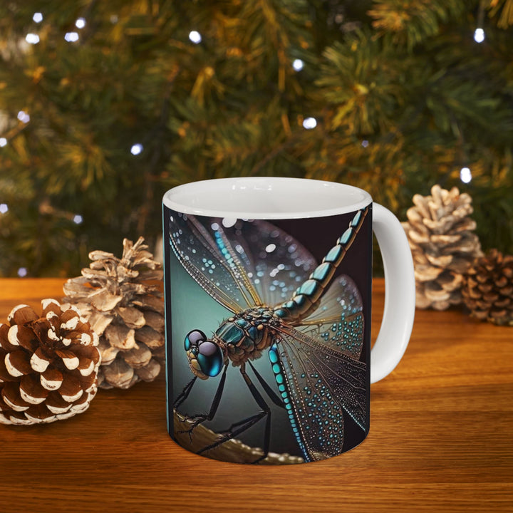 Dragonfly 11oz,15oz Ceramic Mug, Unique Design, great Gift Idea, create Home Brew Joy