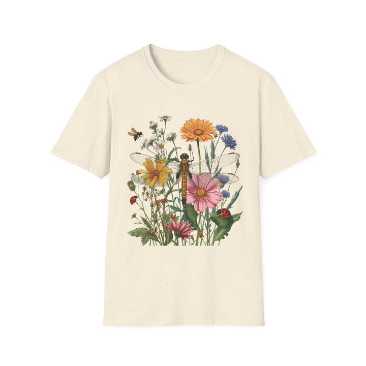 Dragonfly & Wildflower Tee, 6 colors, 5 sizes
