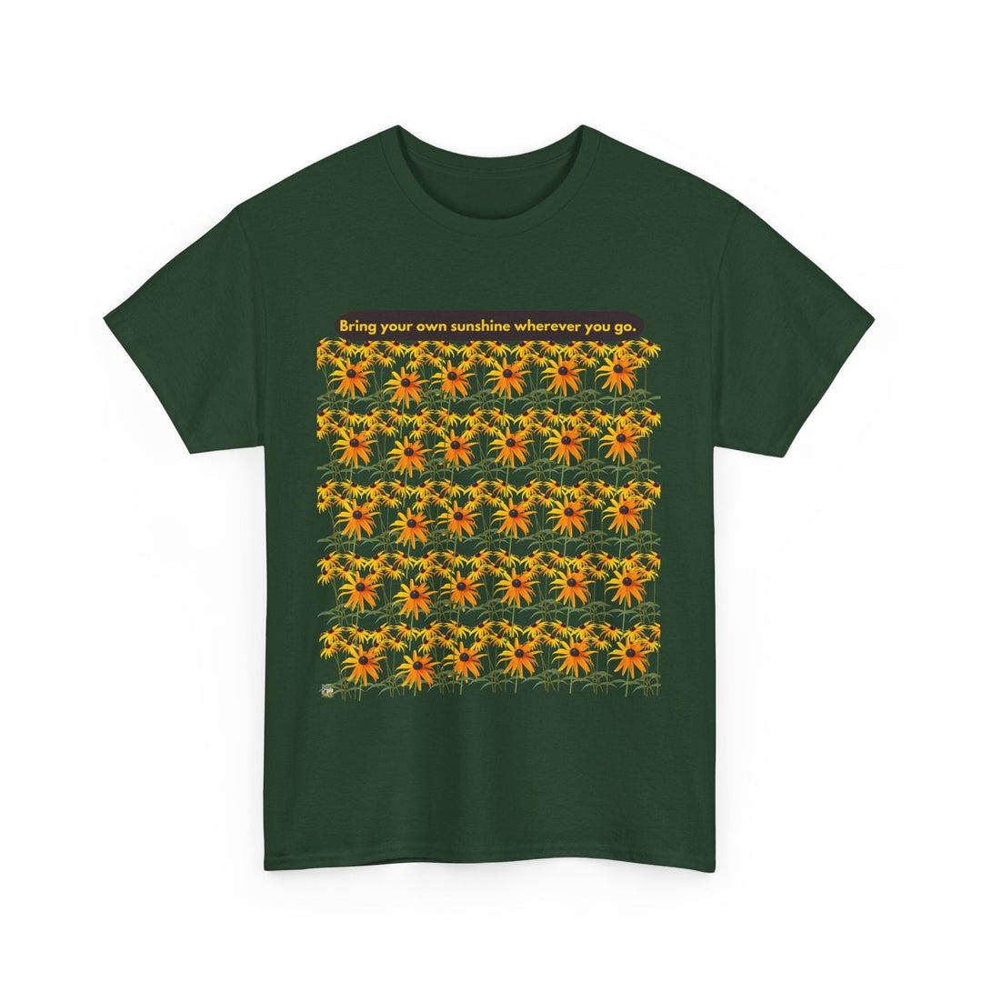 Sunshine T-shirt Cheerful Black Eyed Susan flowers unisex