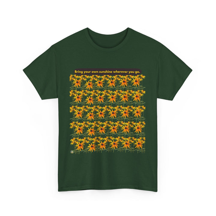 Sunshine T-shirt Cheerful Black Eyed Susan flowers unisex