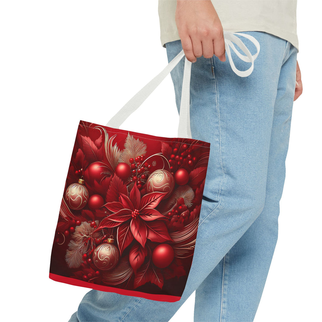 Holiday Red decorations Shopping Tote Bag, 3 sizes