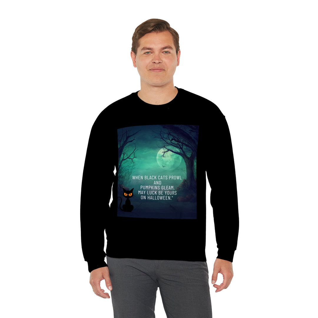 Halloween Night Sweatshirt, Crewneck, no Hood, heavy weight, available in 4 colors, 6 sizes