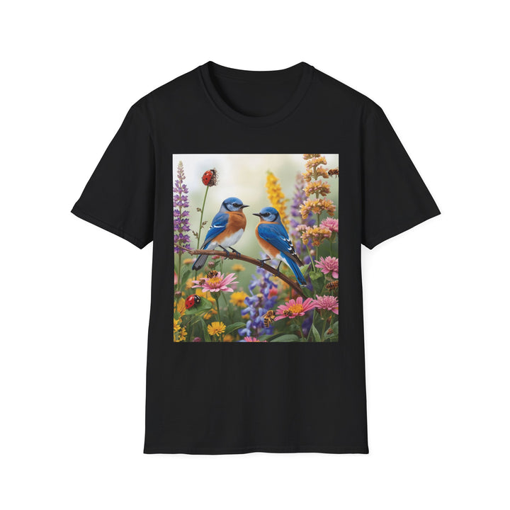 Bluebird & Wildflower Tee, 6 colors, 5 sizes