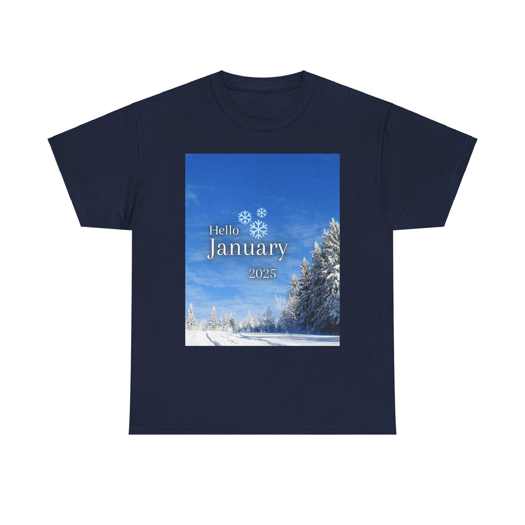 Hello Month of January 2025 T-shirt changing seasons