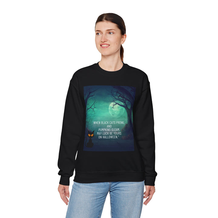 Halloween Night Sweatshirt, Crewneck, no Hood, heavy weight, available in 4 colors, 6 sizes