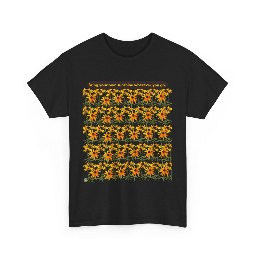 Sunshine T-shirt Cheerful Black Eyed Susan flowers unisex
