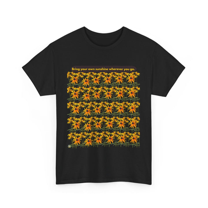 Sunshine T-shirt Cheerful Black Eyed Susan flowers unisex