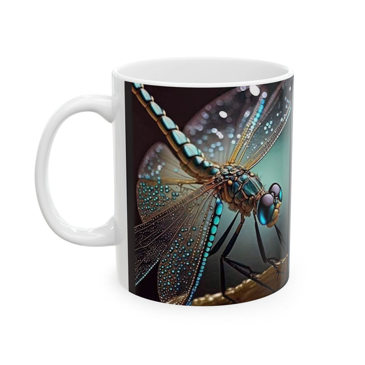 Dragonfly 11oz,15oz Ceramic Mug, Unique Design, great Gift Idea, create Home Brew Joy