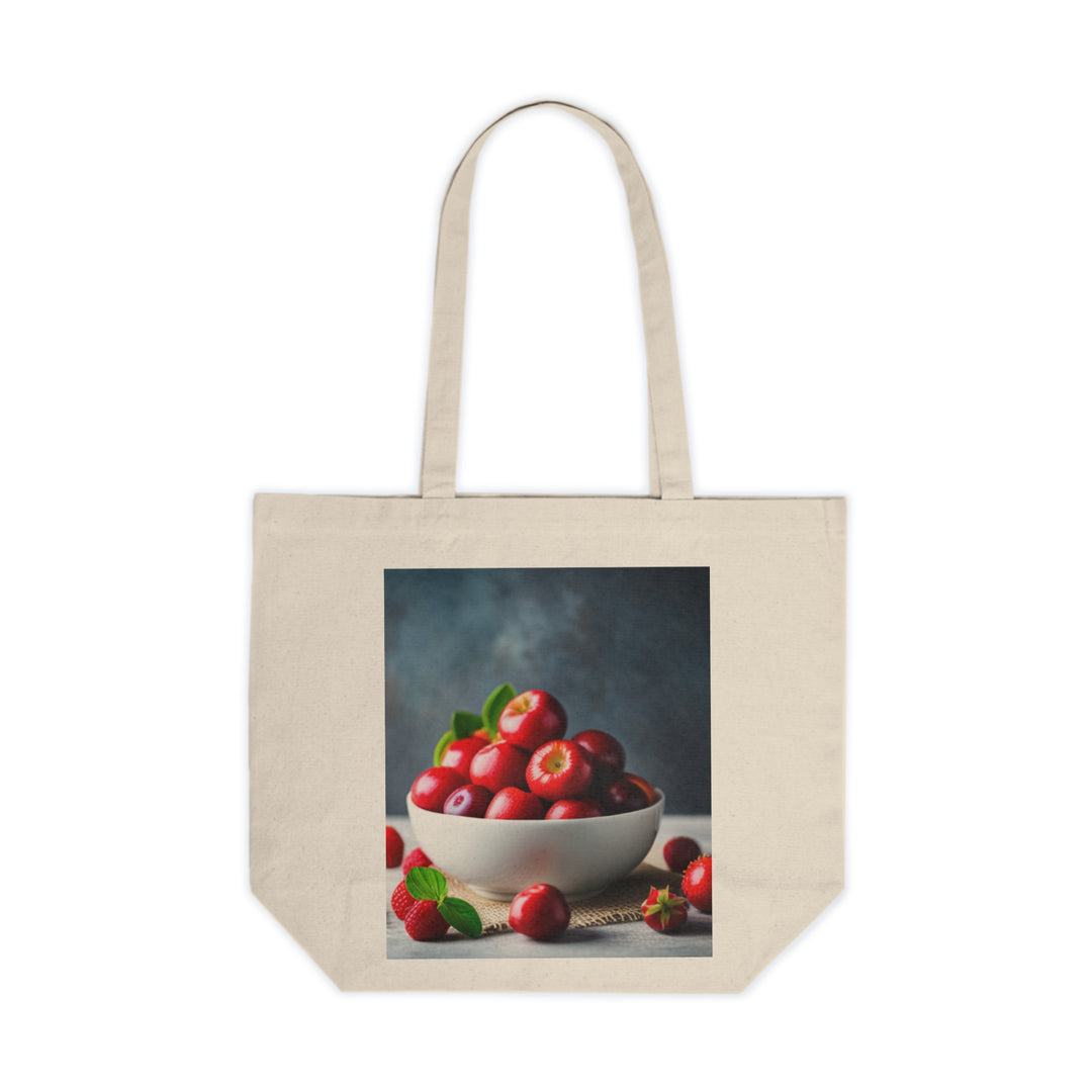 Bowl of Apples Canvas Shopping Bag - Perfect for carrying all for all your shopping purchases, Bagmasters tote bag, Eco-Friendly, Durable, and Stylish, Sixe:18 x 15, priced to sell