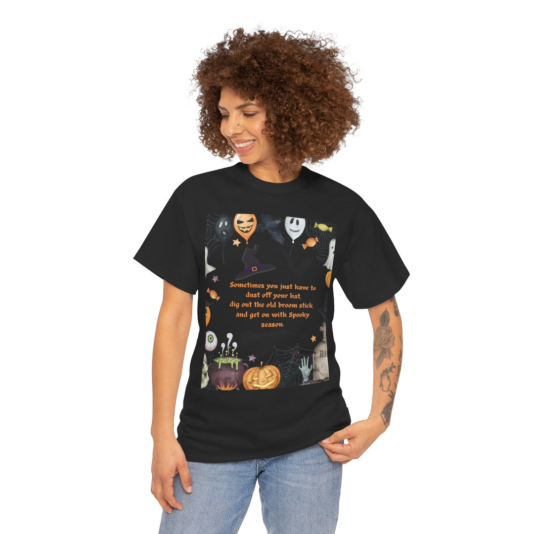 Witch's Hat Spooky Season T-shirt, Colorful, unisex, 4 colors, 8 sizes