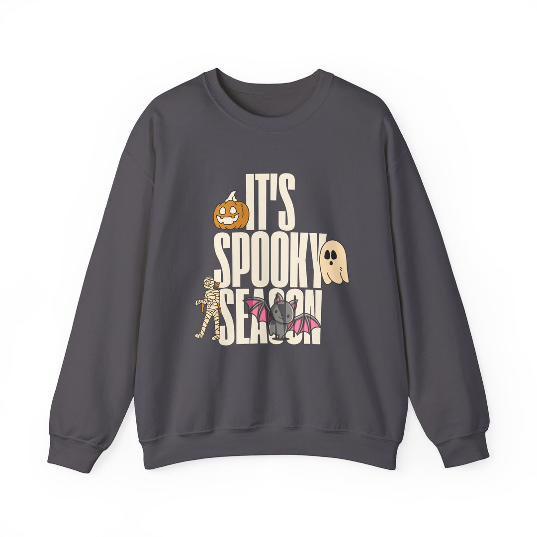 Spooky Season Sweatshirt, Crewneck, unique, heavy weight, available in 4 colors and 6 sizes