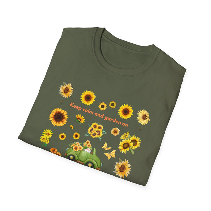 Sunflower Vibes T-Shirt 70s throwback Sunflowers VW bug unisex