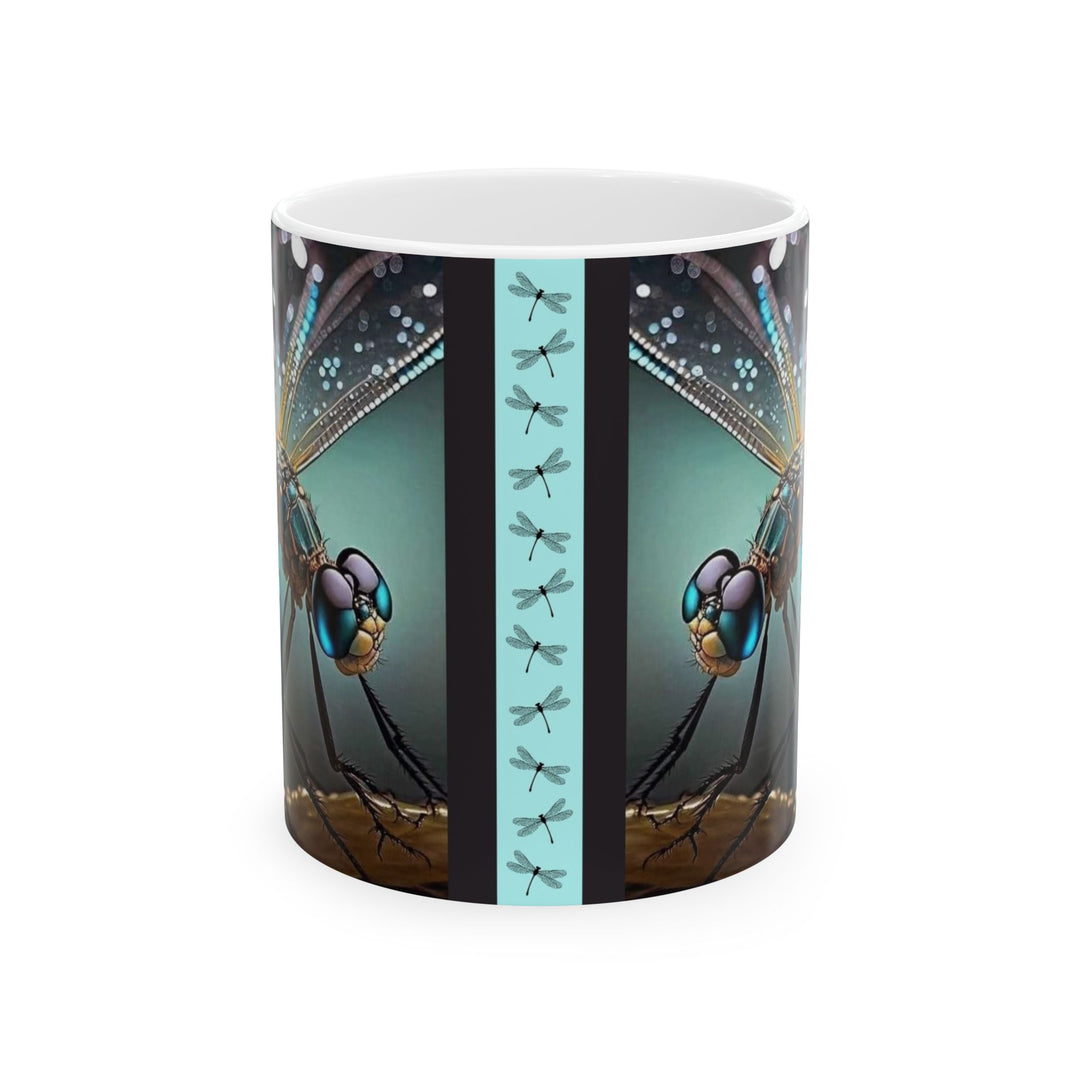 Dragonfly 11oz,15oz Ceramic Mug, Unique Design, great Gift Idea, create Home Brew Joy