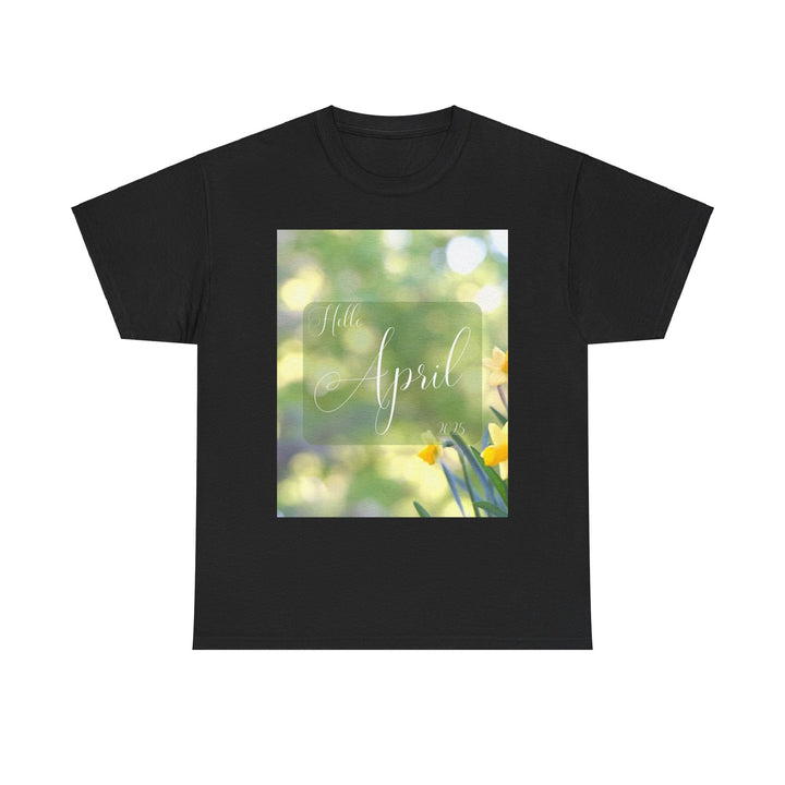 Hello Month of April 2025 T-shirt Spring Colorful