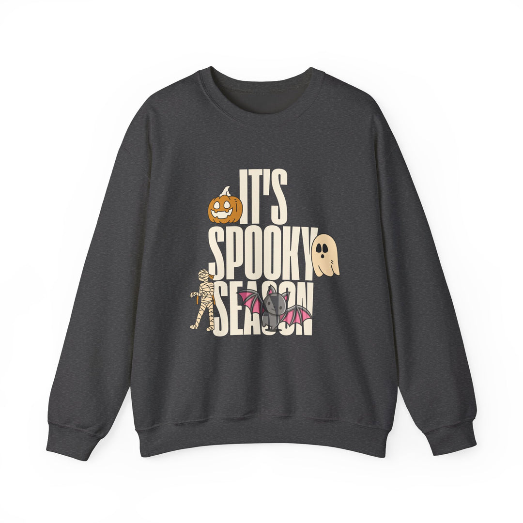 Spooky Season Sweatshirt, Crewneck, unique, heavy weight, available in 4 colors and 6 sizes