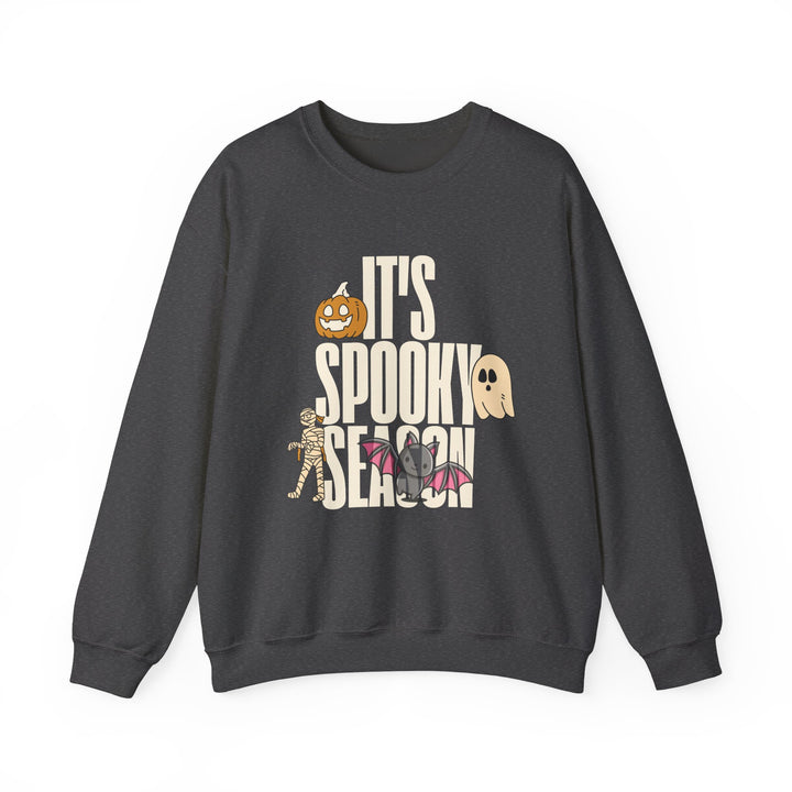 Spooky Season Sweatshirt, Crewneck, unique, heavy weight, available in 4 colors and 6 sizes
