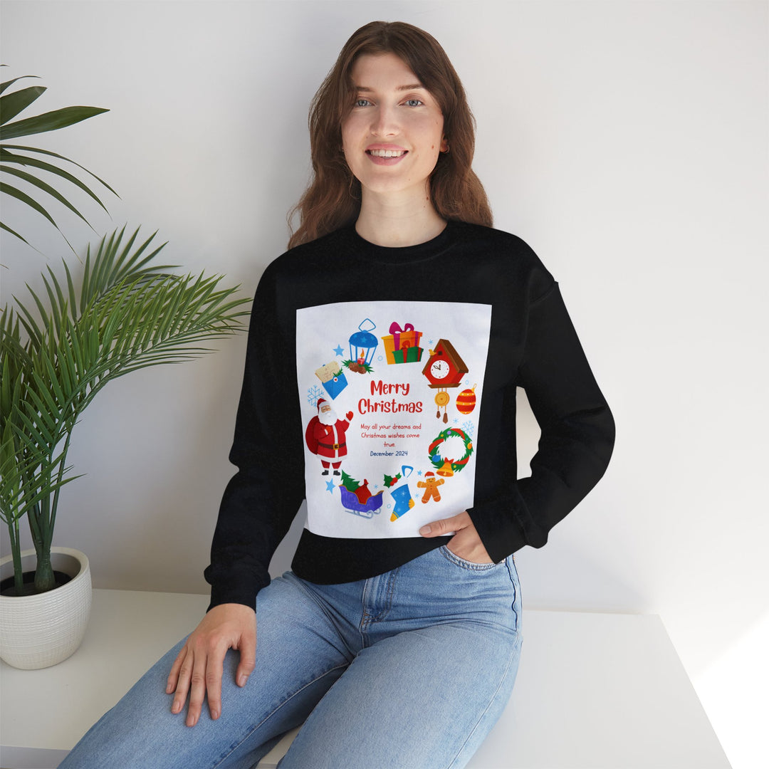 Christmas Sweatshirt, Crewneck, unique, heavy weight, available in 5 colors and 6 sizes