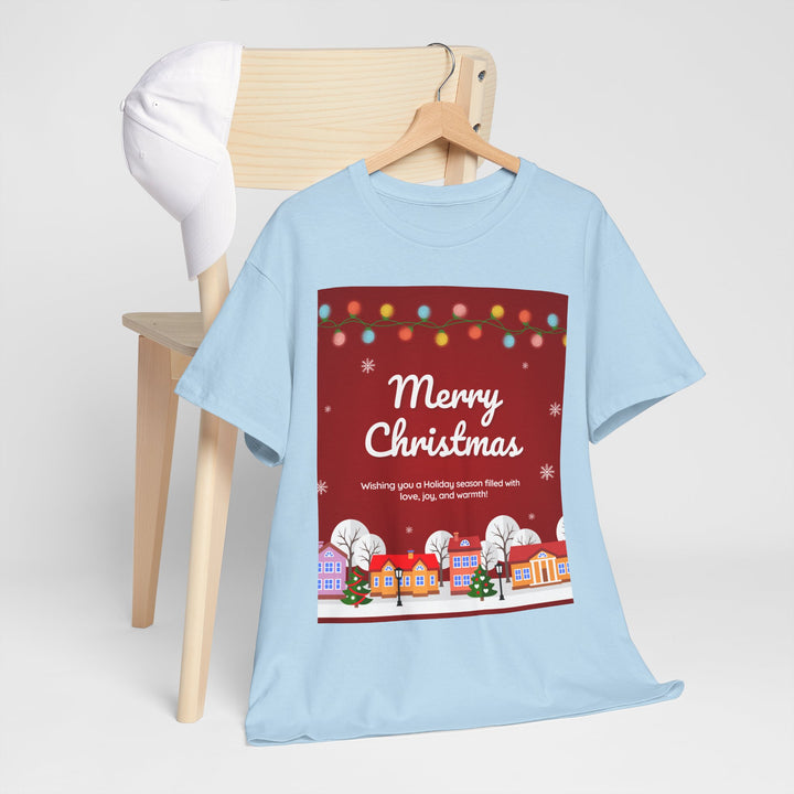 Merry Christmas Village T-shirt, Unisex, Christmas, 6 colors, 8 sizes