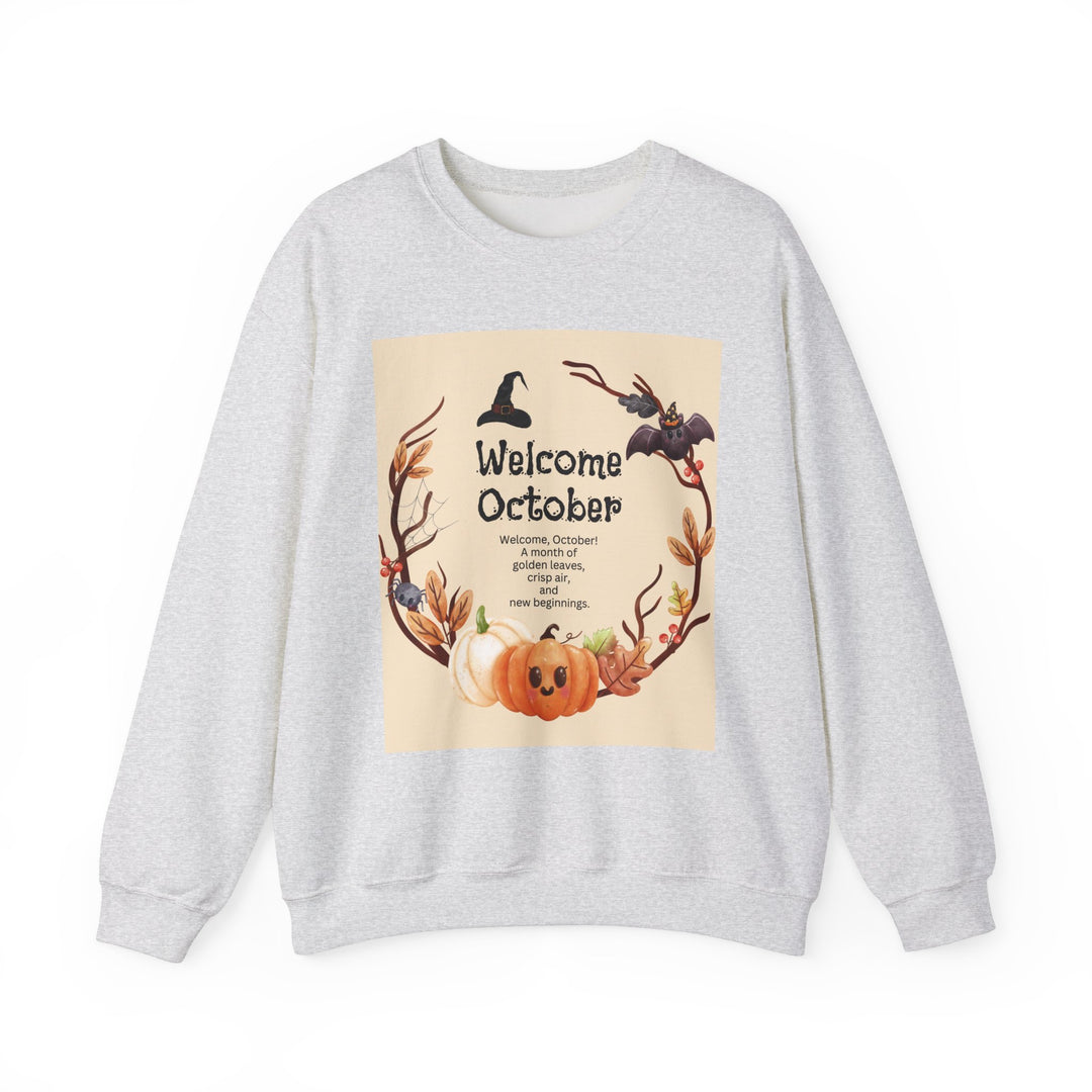 October Sweatshirt, Crewneck, unique, heavy weight, available in 4 colors and 6 sizes