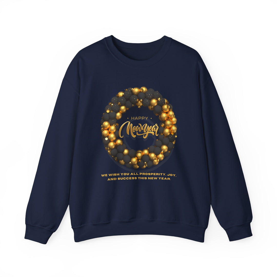 Black & Gold Wreath Sweatshirt, Crewneck, unique