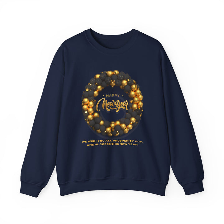 Black & Gold Wreath Sweatshirt, Crewneck, unique