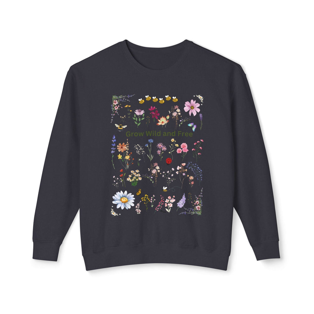 Garden Wild and Free Sweatshirt Wild Flowers unisex