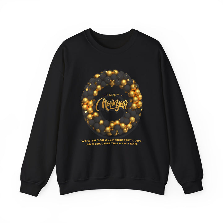 Black & Gold Wreath Sweatshirt, Crewneck, unique