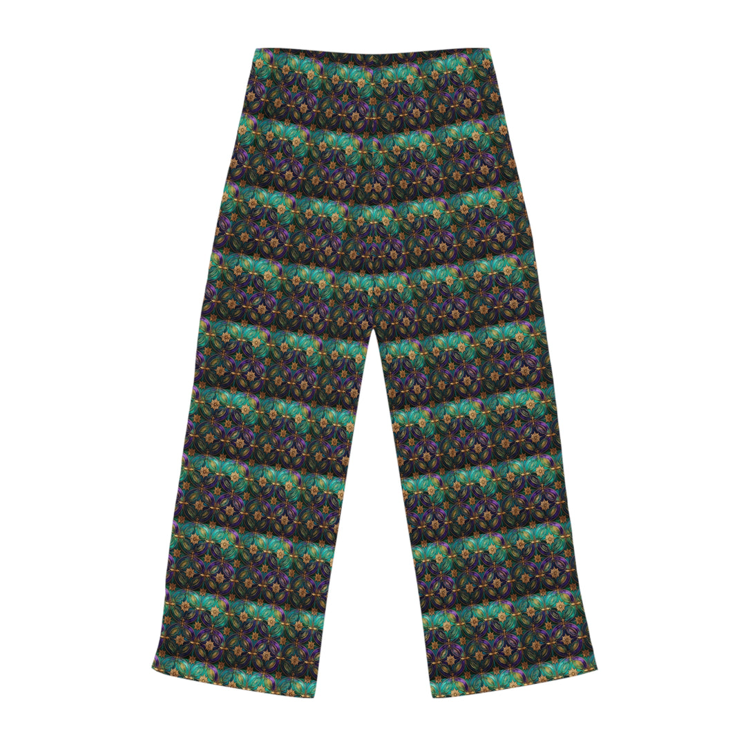 Green Blue Purple Women's Pajama Pants