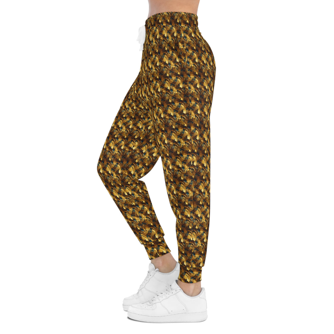 Gold Camo Unisex Athletic Joggers. 1 color, 6 sizes