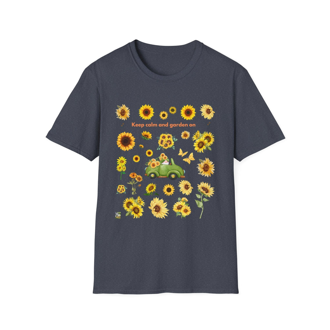 Sunflower Vibes T-Shirt 70s throwback Sunflowers VW bug unisex