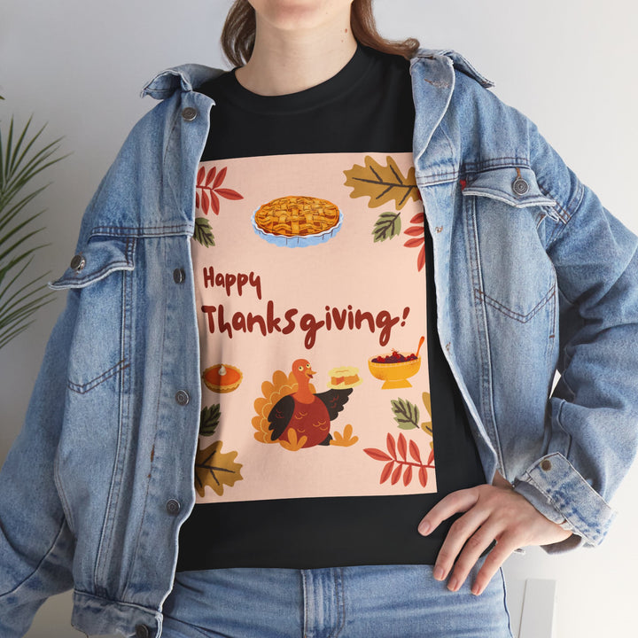 Thanksgiving turkey T-shirt, Thanksgiving, Colorful, unisex, 4 colors, 8 sizes