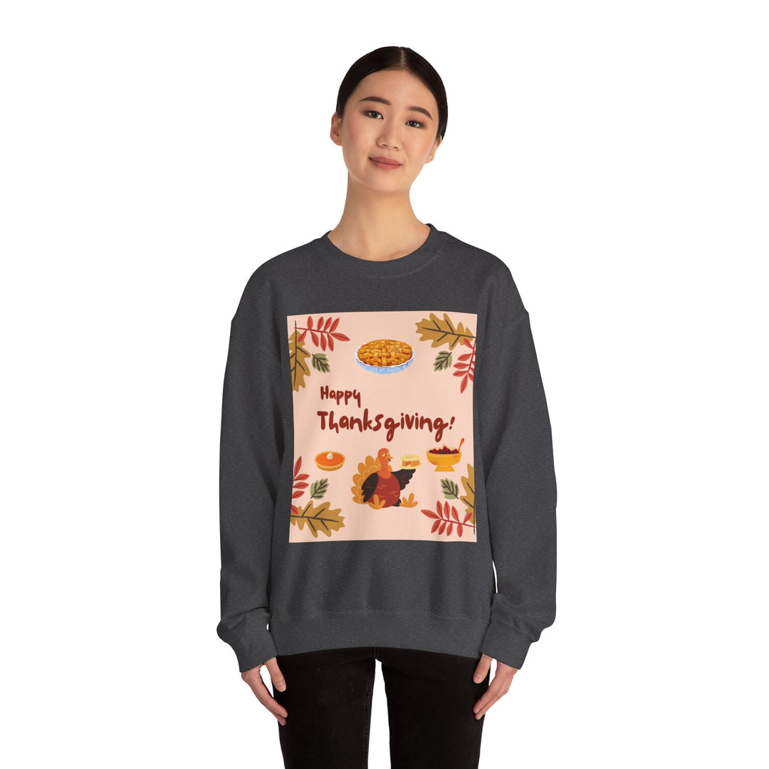 Thanksgiving Sweatshirt, Crewneck, unique, heavy weight, available in 6 colors and 6 sizes