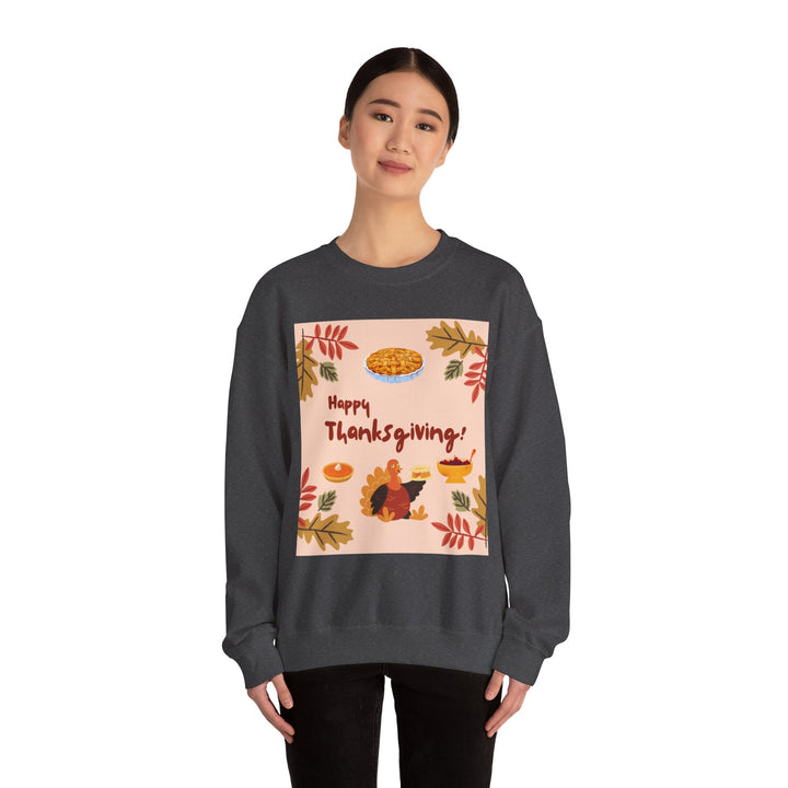 Thanksgiving Sweatshirt, Crewneck, unique, heavy weight, available in 6 colors and 6 sizes