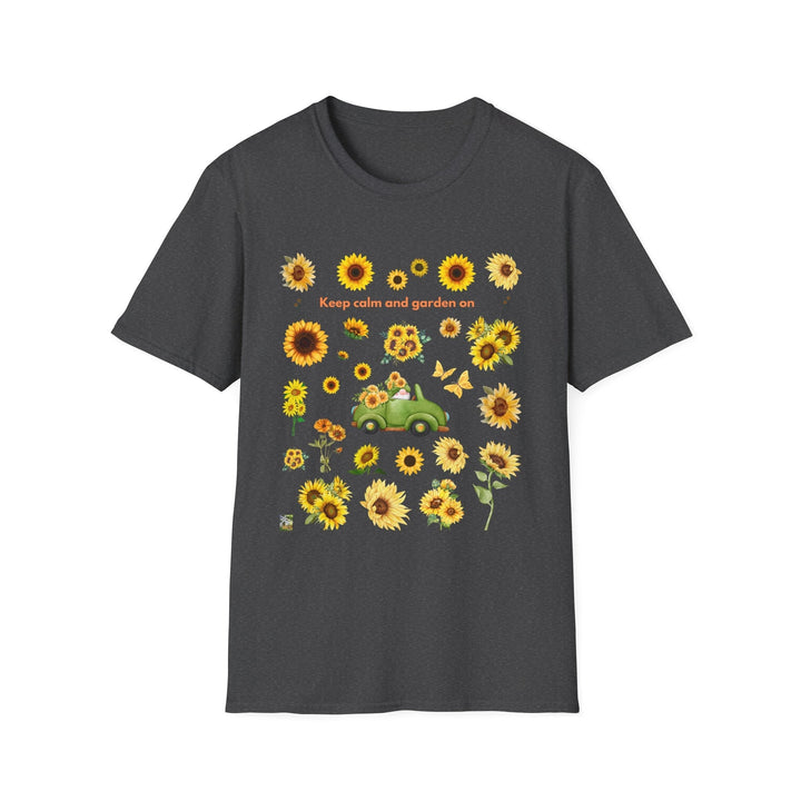 Sunflower Vibes T-Shirt 70s throwback Sunflowers VW bug unisex