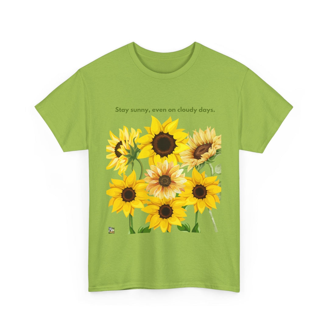 Sunflower Days Heavy T-shirt Cheerful Bright up-lifting unisex