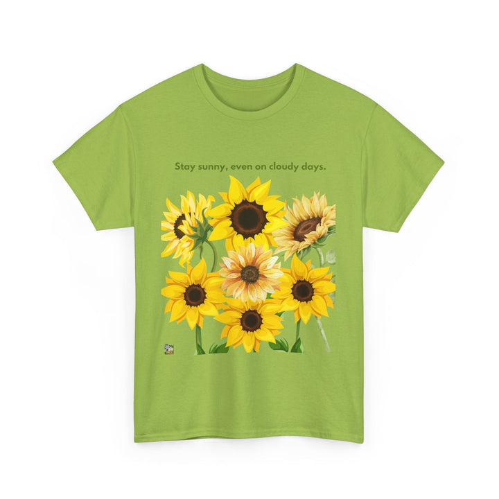 Sunflower Days Heavy T-shirt Cheerful Bright up-lifting unisex