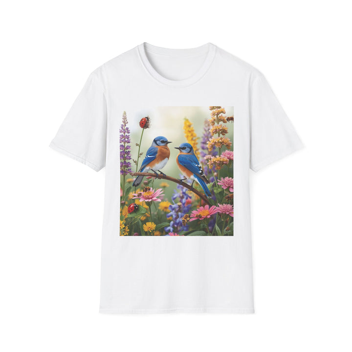 Bluebird & Wildflower Tee, 6 colors, 5 sizes