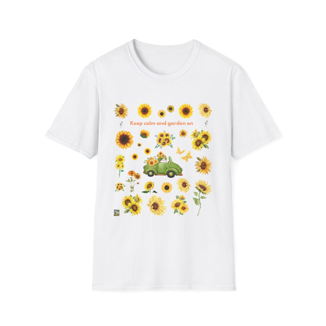 Sunflower Vibes T-Shirt 70s throwback Sunflowers VW bug unisex
