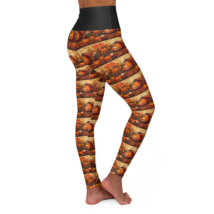 Womans's Thanksgiving High Waisted Yoga Leggings