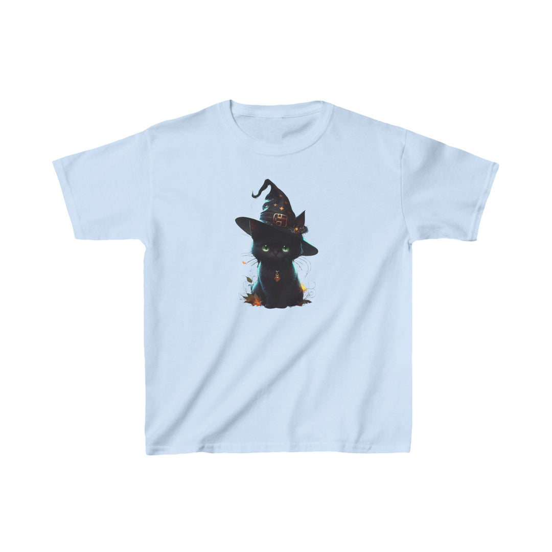 Halloween Black Cat Kids Heavy Cotton™ Tee, 6 colors, 5 sizes, TicTok