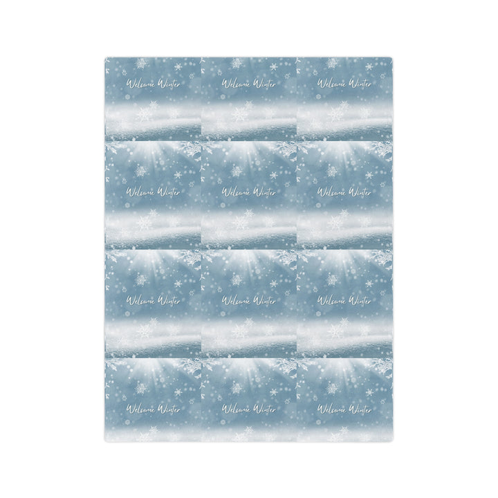 Snowy Winter  Velveteen Microfiber Blanket