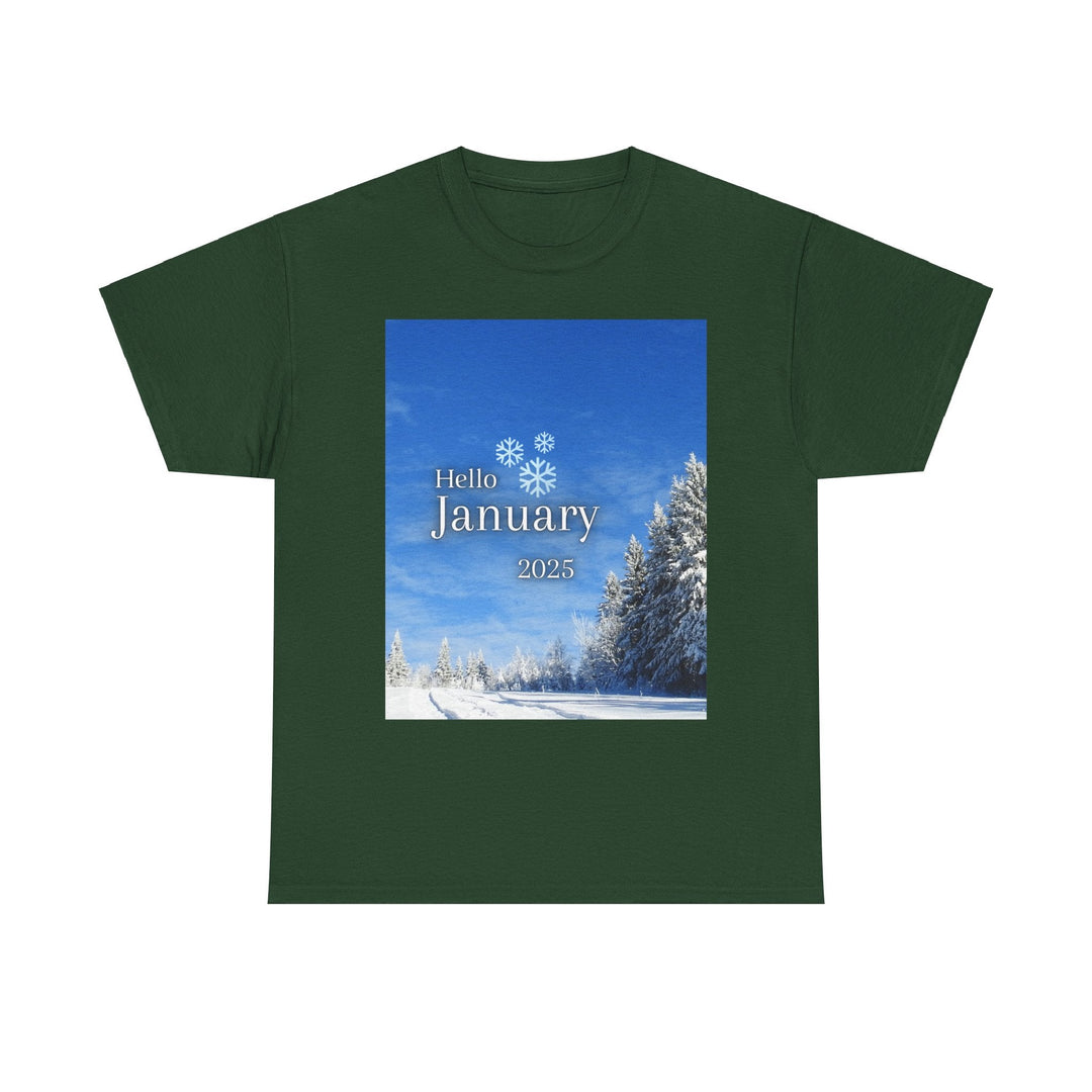 Hello Month of January 2025 T-shirt changing seasons