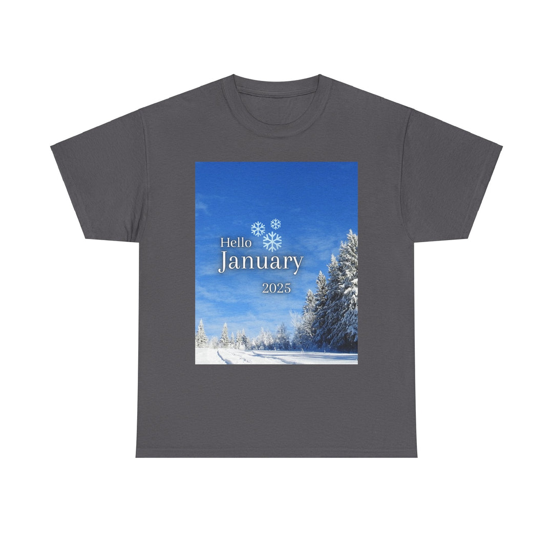 Hello Month of January 2025 T-shirt changing seasons