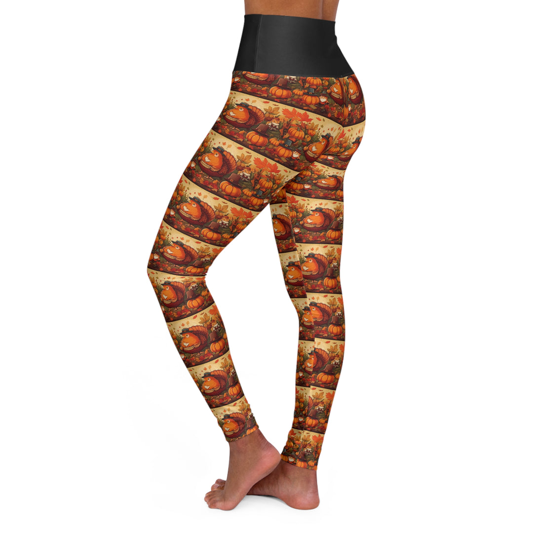 Womans's Thanksgiving High Waisted Yoga Leggings