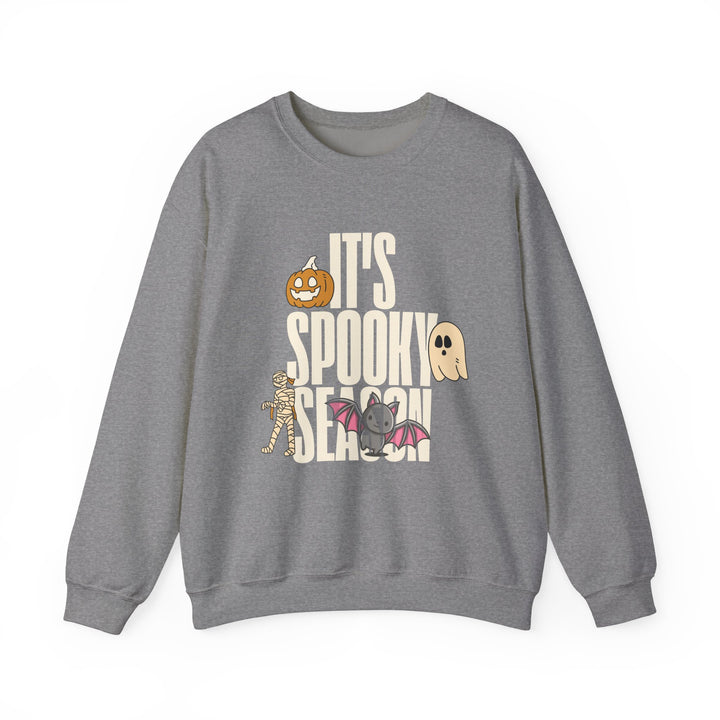 Spooky Season Sweatshirt, Crewneck, unique, heavy weight, available in 4 colors and 6 sizes